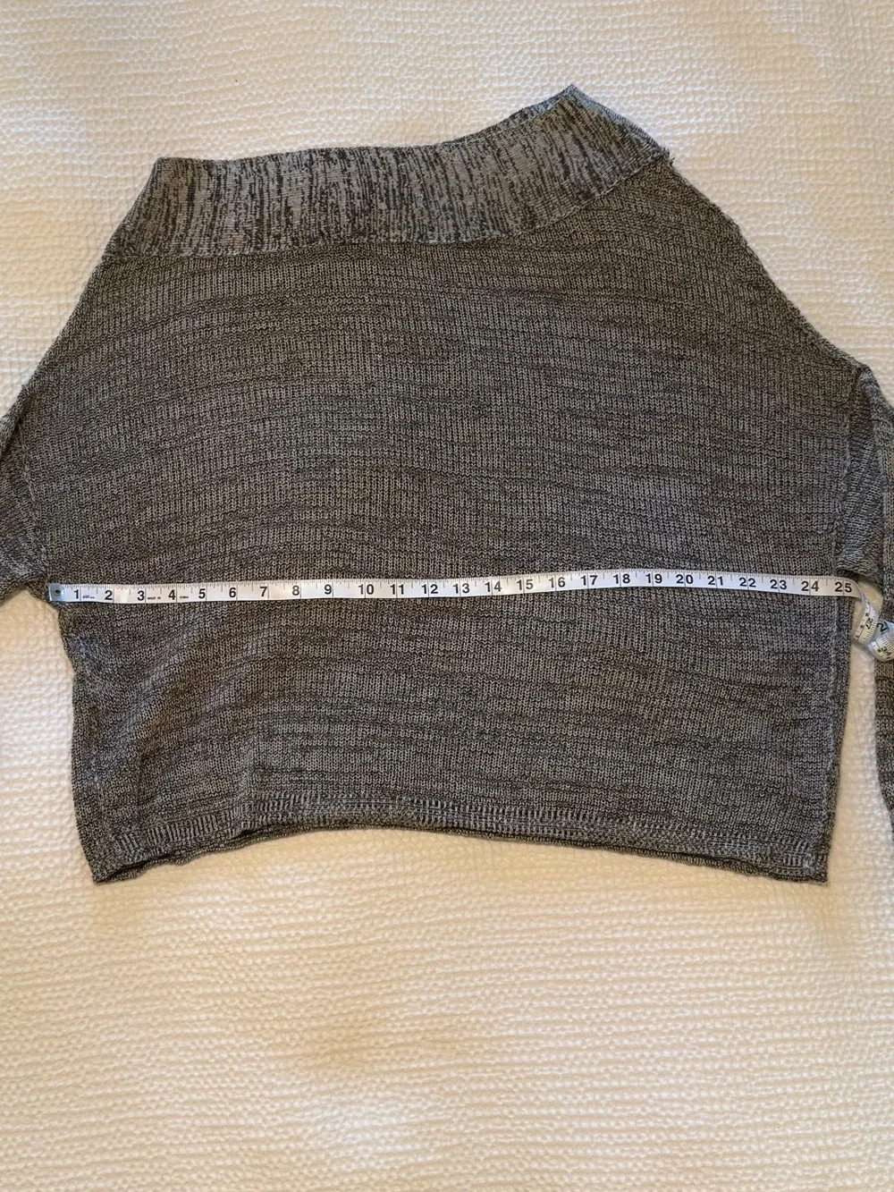Free People | Alana Pullover Sweater | Heather Gray | Linen Blend | Size = XS